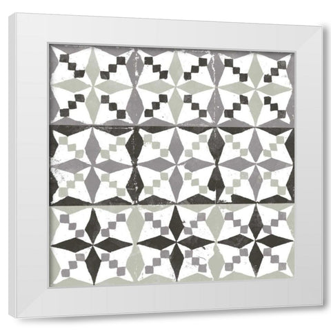 Connection VI White Modern Wood Framed Art Print by Saunders, Alonzo