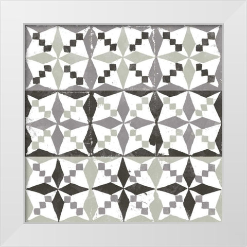Connection VI White Modern Wood Framed Art Print by Saunders, Alonzo