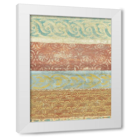Decorative Patterns II White Modern Wood Framed Art Print by Saunders, Alonzo