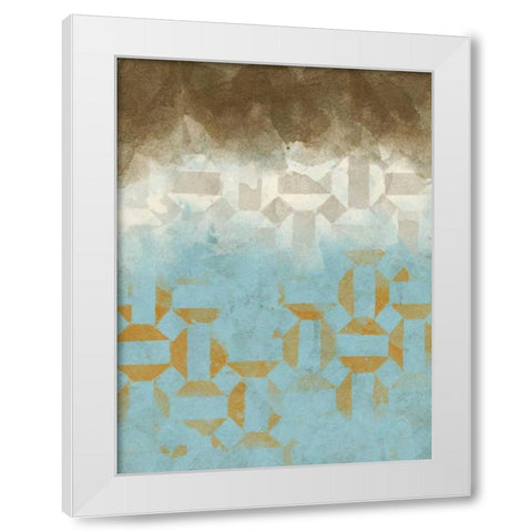 Shifting Sky I White Modern Wood Framed Art Print by Saunders, Alonzo
