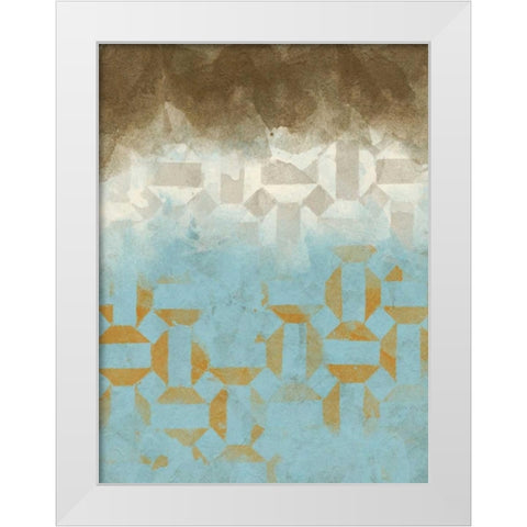Shifting Sky I White Modern Wood Framed Art Print by Saunders, Alonzo