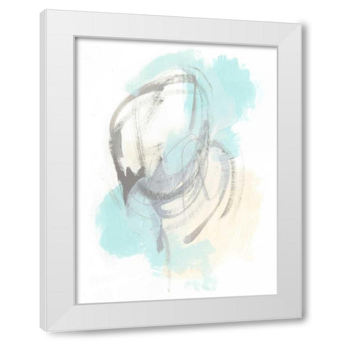 Perpetual Gesture I White Modern Wood Framed Art Print by Vess, June Erica
