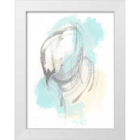 Perpetual Gesture I White Modern Wood Framed Art Print by Vess, June Erica
