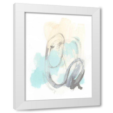 Perpetual Gesture II White Modern Wood Framed Art Print by Vess, June Erica