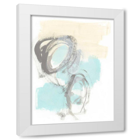 Perpetual Gesture III White Modern Wood Framed Art Print by Vess, June Erica