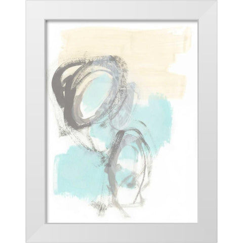 Perpetual Gesture III White Modern Wood Framed Art Print by Vess, June Erica