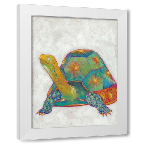 Turtle Friends II White Modern Wood Framed Art Print by Zarris, Chariklia