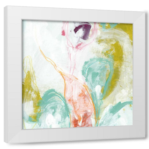 Scattershot II White Modern Wood Framed Art Print by Vess, June Erica