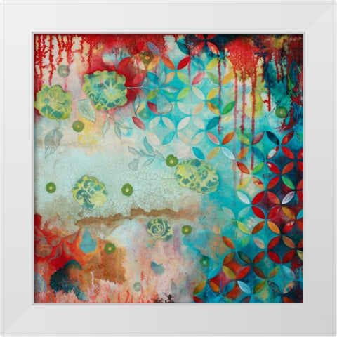 Counting Myself Lucky White Modern Wood Framed Art Print by Robinson, Heather