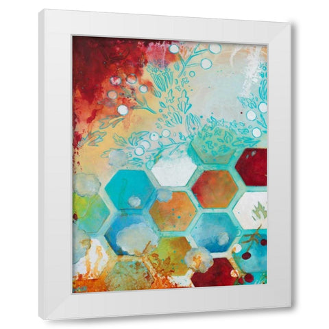 Aflutter I White Modern Wood Framed Art Print by Robinson, Heather