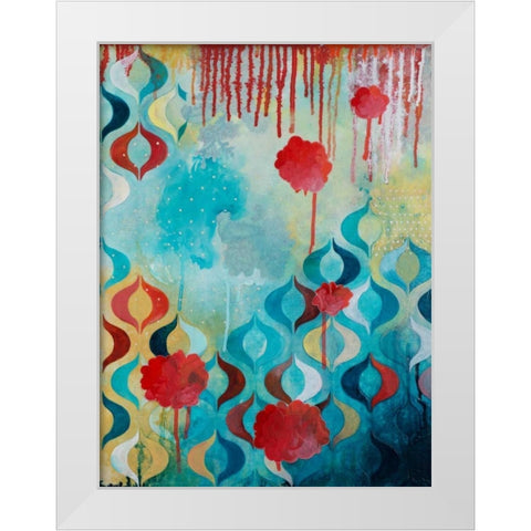 Ebullience II White Modern Wood Framed Art Print by Robinson, Heather