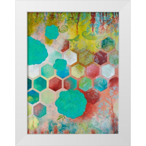 Hope Springs II White Modern Wood Framed Art Print by Robinson, Heather