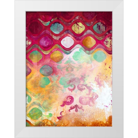 Overload II White Modern Wood Framed Art Print by Robinson, Heather