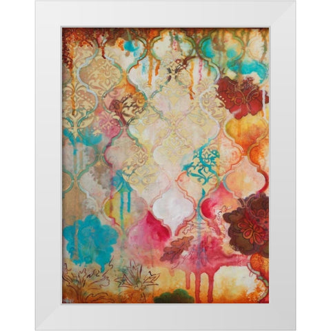 Moroccan Fantasy III White Modern Wood Framed Art Print by Robinson, Heather