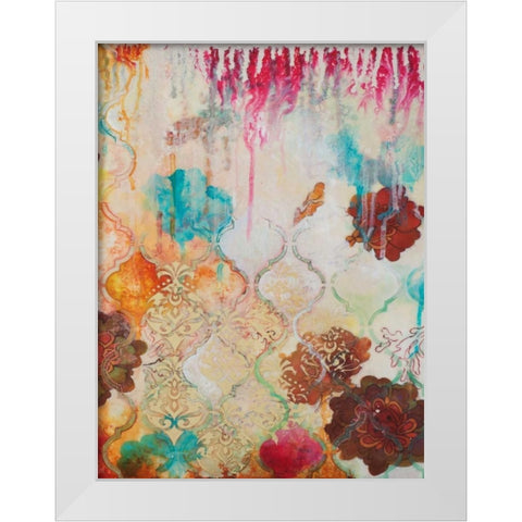 Moroccan Fantasy IV White Modern Wood Framed Art Print by Robinson, Heather