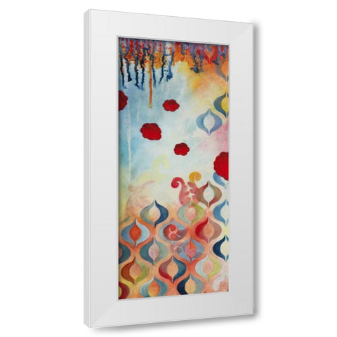 Flourish II White Modern Wood Framed Art Print by Robinson, Heather