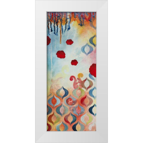 Flourish II White Modern Wood Framed Art Print by Robinson, Heather