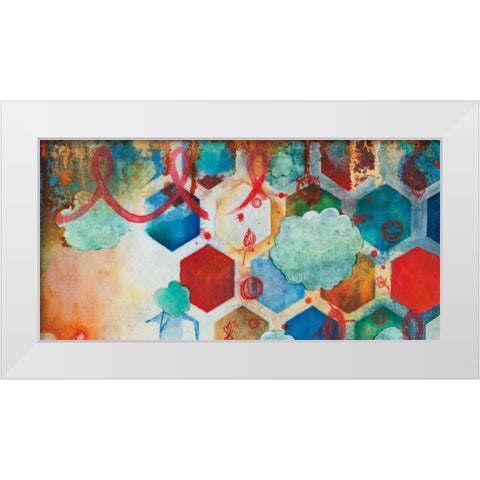 Playing Smart I White Modern Wood Framed Art Print by Robinson, Heather