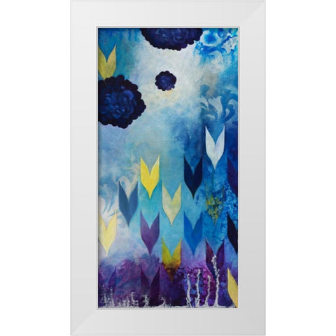 Serene Pleasures II White Modern Wood Framed Art Print by Robinson, Heather