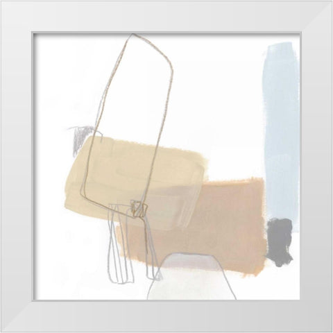 Overture VIII White Modern Wood Framed Art Print by Vess, June Erica