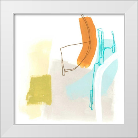 Adagio I White Modern Wood Framed Art Print by Vess, June Erica