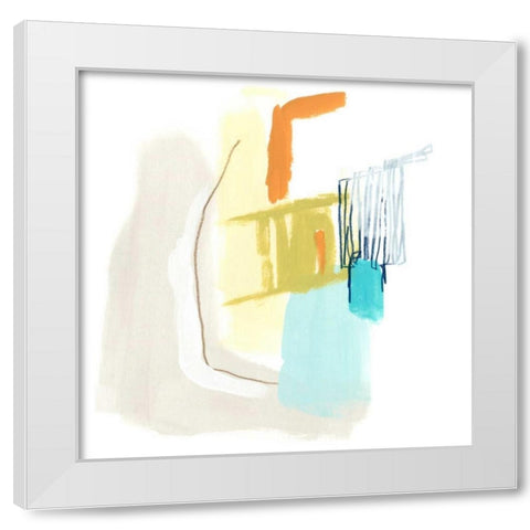 Adagio VIII White Modern Wood Framed Art Print by Vess, June Erica