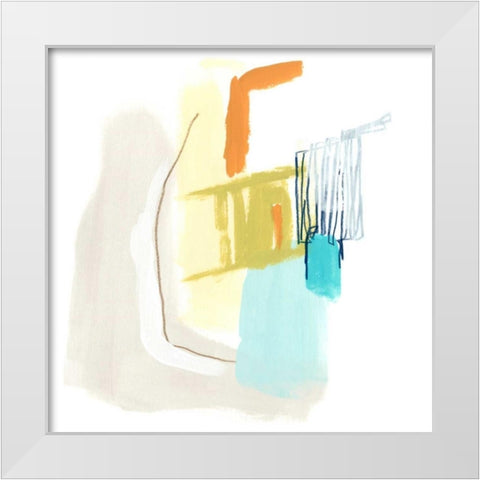 Adagio VIII White Modern Wood Framed Art Print by Vess, June Erica