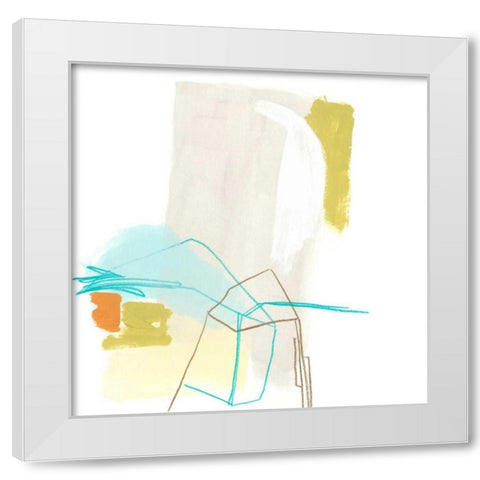 Adagio IX White Modern Wood Framed Art Print by Vess, June Erica