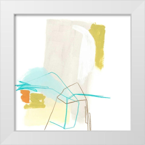Adagio IX White Modern Wood Framed Art Print by Vess, June Erica
