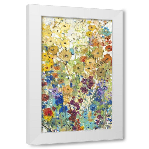 Meadow Floral I White Modern Wood Framed Art Print by OToole, Tim
