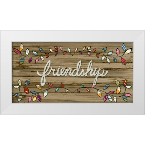 Love and Laughter II White Modern Wood Framed Art Print by Vess, June Erica