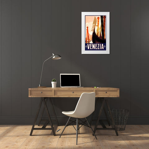 See Venezia White Modern Wood Framed Art Print by Studio W