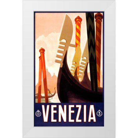 See Venezia White Modern Wood Framed Art Print by Studio W