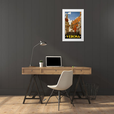 See Verona White Modern Wood Framed Art Print by Studio W
