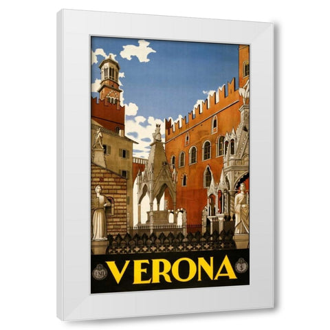 See Verona White Modern Wood Framed Art Print by Studio W