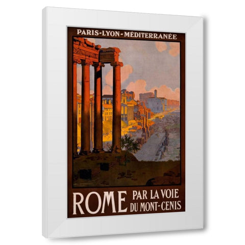 See Rome White Modern Wood Framed Art Print by Studio W
