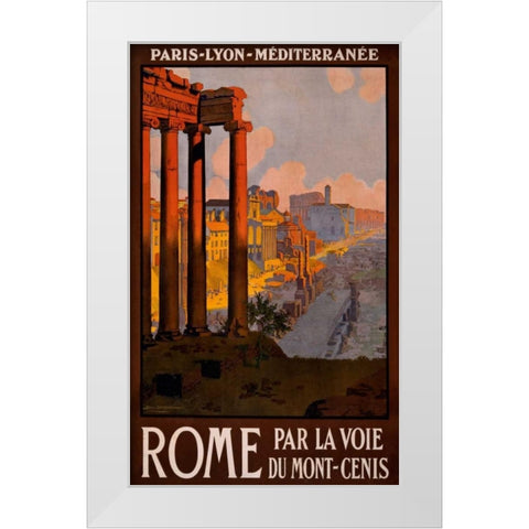 See Rome White Modern Wood Framed Art Print by Studio W