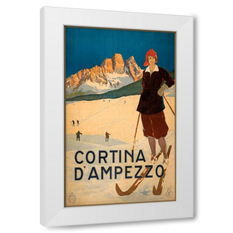 See Cortina d Ampezzo White Modern Wood Framed Art Print by Studio W