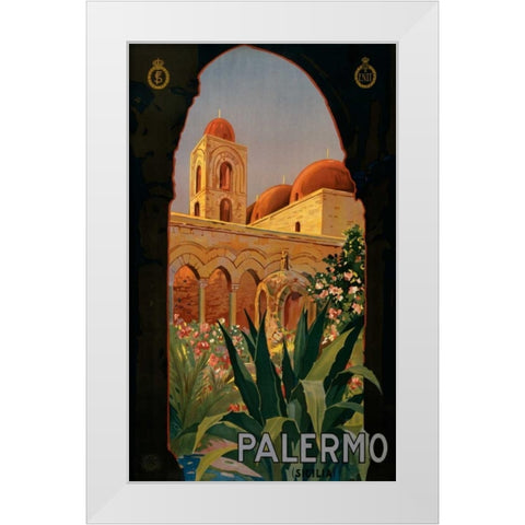 See Palermo White Modern Wood Framed Art Print by Studio W