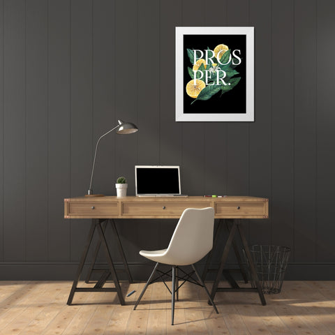 Prosper and Thrive I White Modern Wood Framed Art Print by Popp, Grace