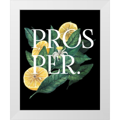 Prosper and Thrive I White Modern Wood Framed Art Print by Popp, Grace