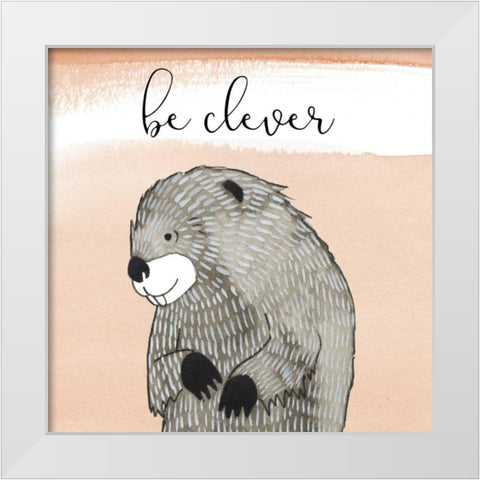 Cuddlies IV White Modern Wood Framed Art Print by Popp, Grace