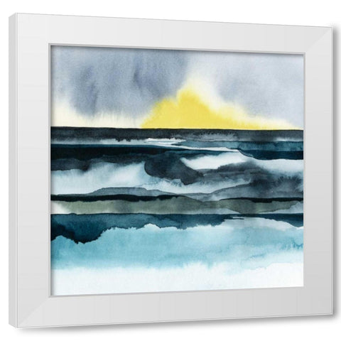 Seaside Mist I White Modern Wood Framed Art Print by Popp, Grace
