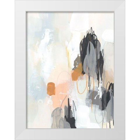 Elevation I White Modern Wood Framed Art Print by Vess, June Erica
