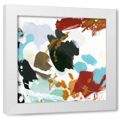 Syncopation II White Modern Wood Framed Art Print by Vess, June Erica