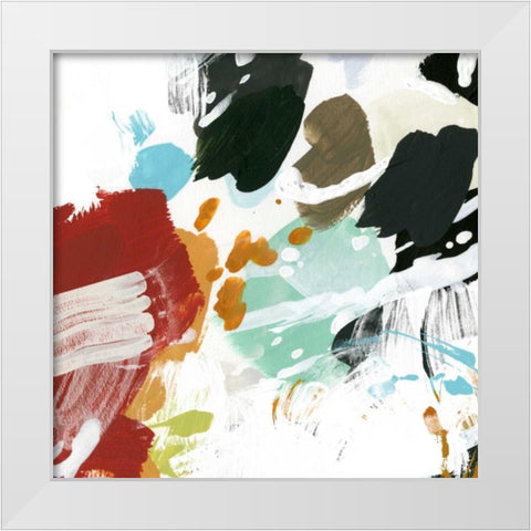 Syncopation IV White Modern Wood Framed Art Print by Vess, June Erica