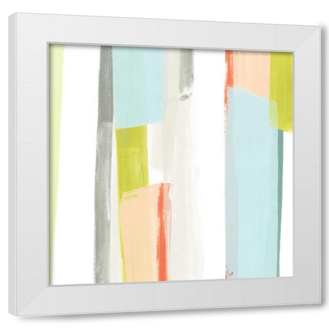 Litmus II White Modern Wood Framed Art Print by Vess, June Erica
