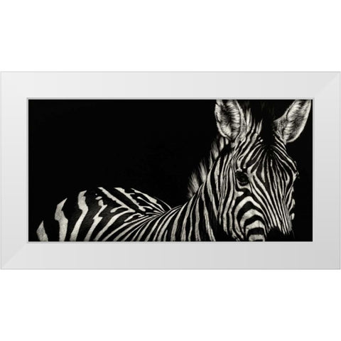 Scratchboard Incline White Modern Wood Framed Art Print by Chapman, Julie T.