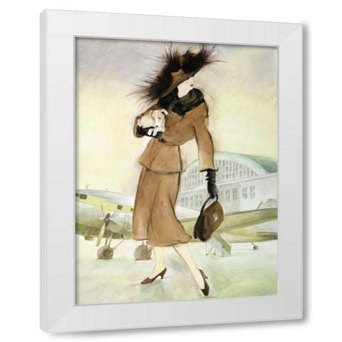 Vintage Lady I White Modern Wood Framed Art Print by Reynolds, Graham