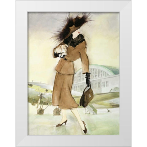 Vintage Lady I White Modern Wood Framed Art Print by Reynolds, Graham